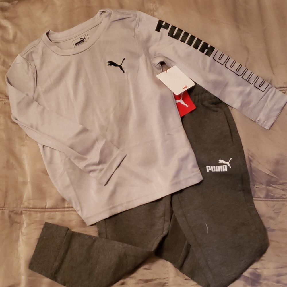 NWT Puma Performance Tee & Jogger Set Size 4